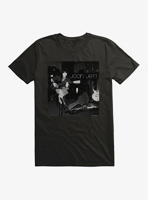 Joan Jett Black And White Photo Logo T-Shirt
