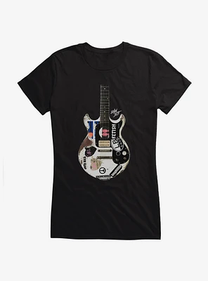 Joan Jett Color Guitar Logo Girls T-Shirt
