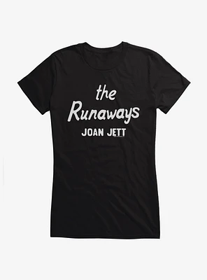 Joan Jett The Runaways Logo Girls T-Shirt