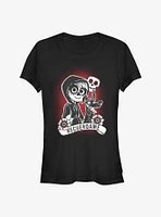 Disney Pixar Coco Recuerdame Tattoo Girls T-Shirt