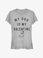 Disney Pixar Up Valentine Dug Girls T-Shirt