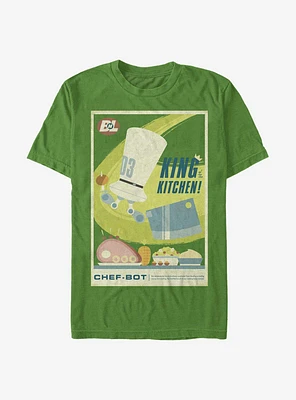 Disney Wall-E King Of The Kitchen Poster T-Shirt