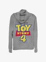 Disney Pixar Toy Story 4 Movie Title Cowlneck Long-Sleeve Girls Top