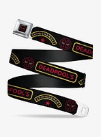 Marvel Deadpool Chimichangas Star Logo Seatbelt Belt