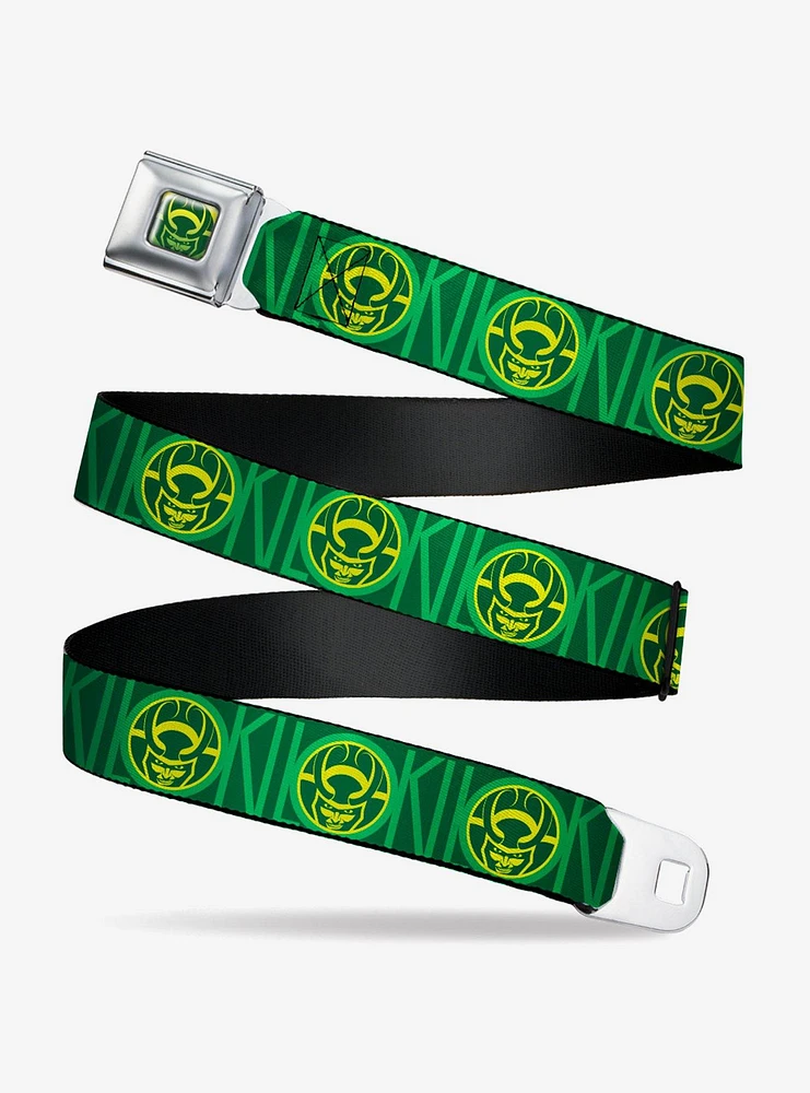 Marvel Loki Ikons Green Seatbelt Belt