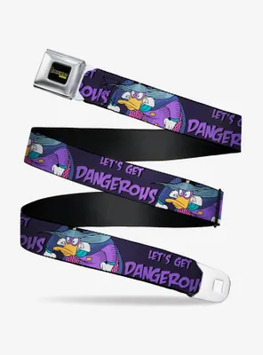 Disney Darkwing Duck Pose Lets Get Dangerous Black Purples Seatbelt Belt