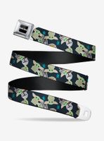 Star Wars The Mandalorian Child And Frog Icons Navy Seatbelt Belt