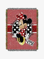 Disney Minnie Mouse Bowtique Forever Tapestry Throw