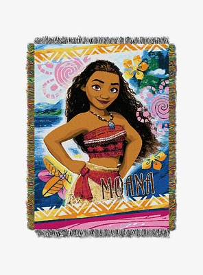 Disney Moana Island Girl Tapestry Throw