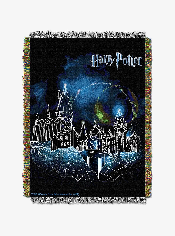 Harry Frozen Potter Castle Tapestry Throw