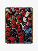 Marvel Deadpool We Are All Here Tapestry Throw