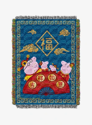 Peppa Pig Good Luck Tapestry Throw