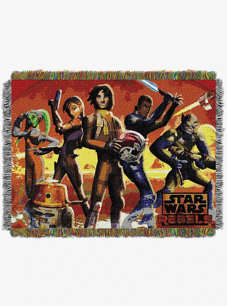 Star Wars Red Hot Rebels Tapestry Throw