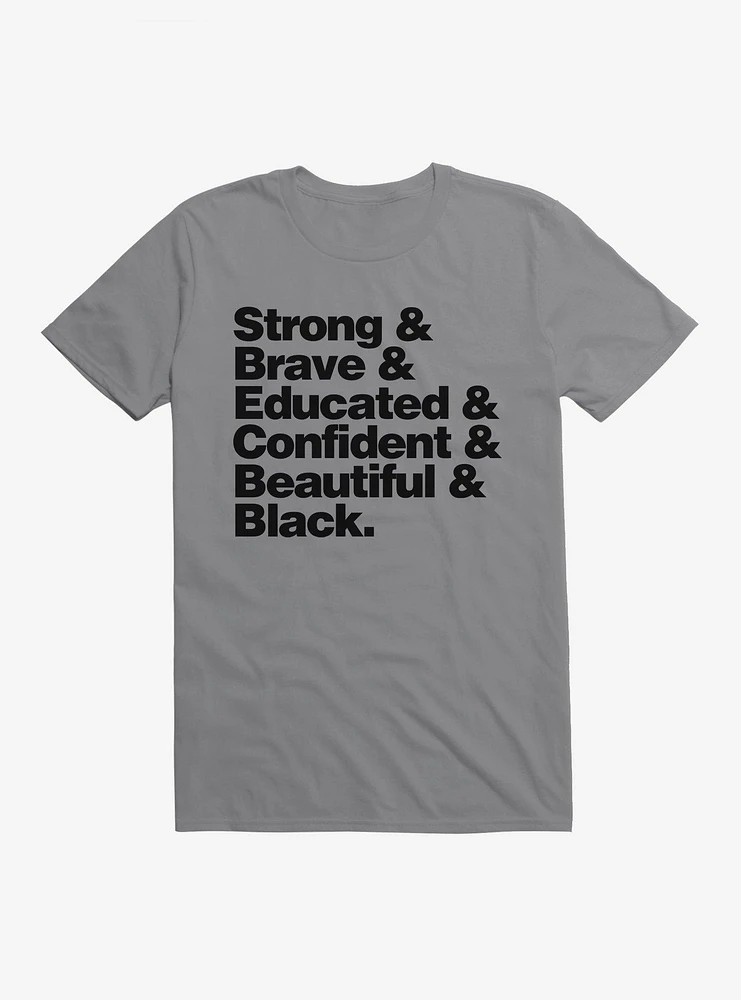 Black History Month Strong Brave T-Shirt