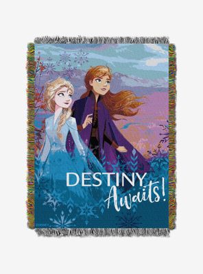 Disney Frozen Destiny Awaits Tapestry Throw