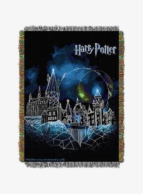 Harry Frozen Potter Castle Tapestry Throw