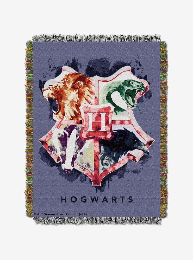 Harry Potter Houses Together Tapestry Throw