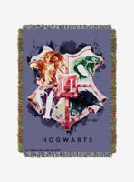 Harry Potter Houses Together Tapestry Throw