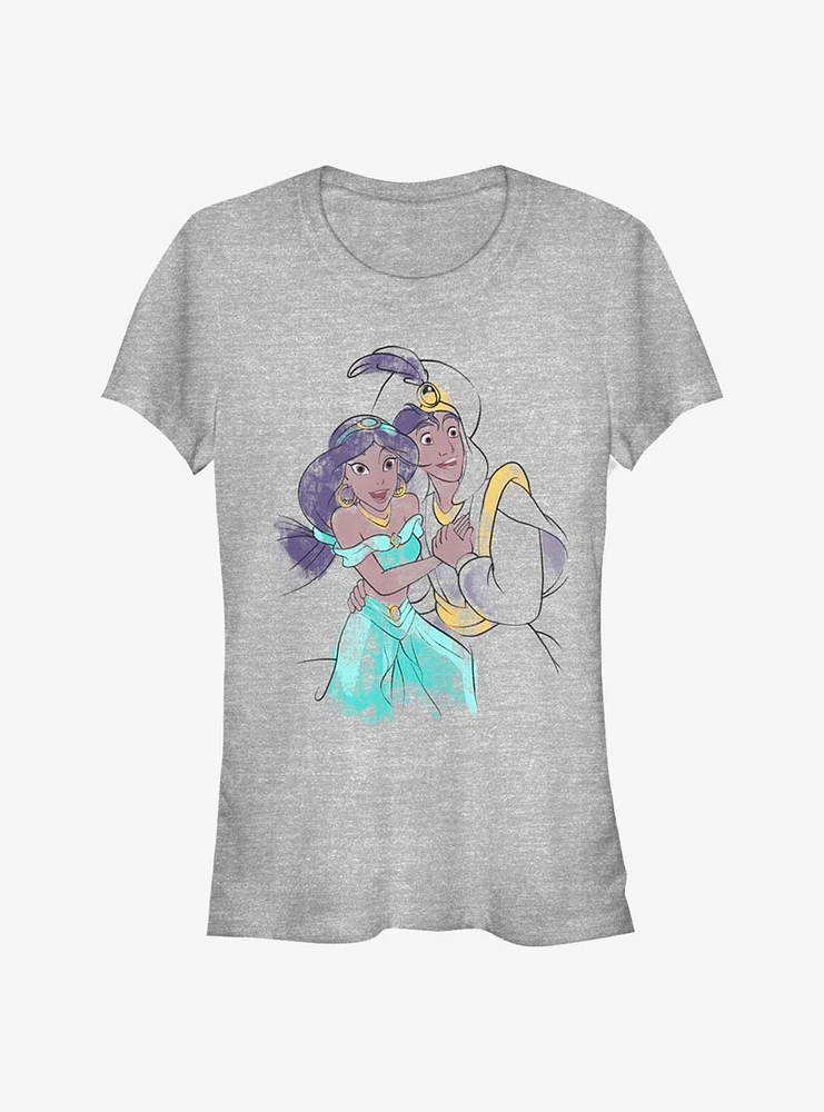Disney Aladdin Jasmine And Ali Girls T-Shirt