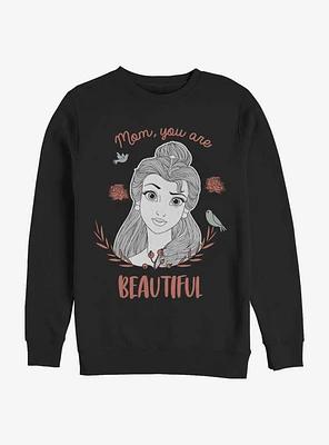 Disney Beauty And The Beast Beautiful Mom Crew Sweatshirt