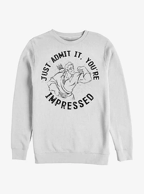 Disney Beauty And The Beast Youre Impressed Gaston Crew Sweatshirt