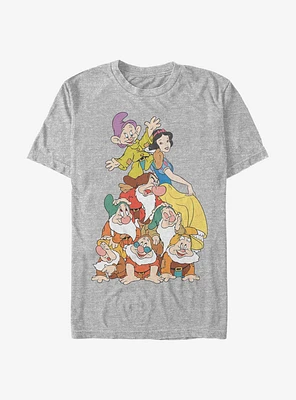 Disney Snow White And The Seven Dwarfs Squad Dwarf Stack T-Shirt