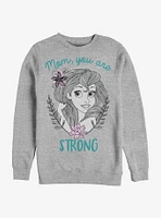 Disney The Little Mermaid Strong Mom Crew Sweatshirt