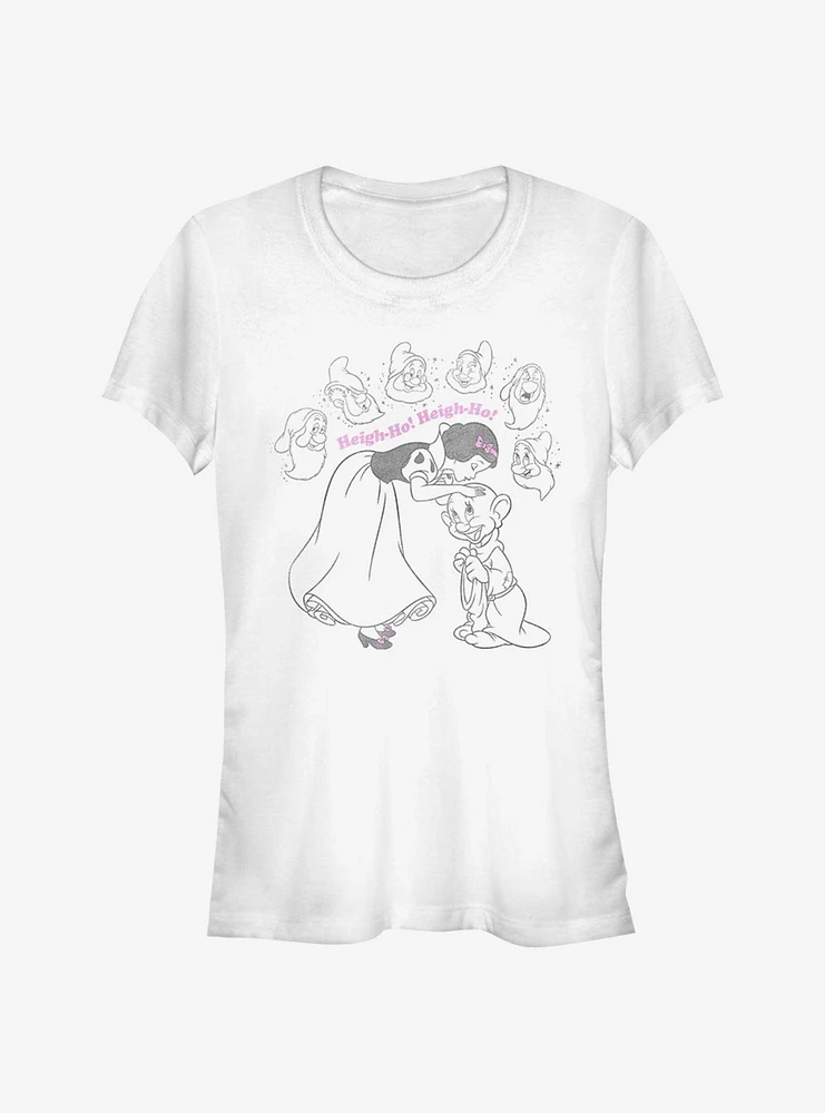 Disney Snow White And The Seven Dwarfs Heigh-Ho Girls T-Shirt