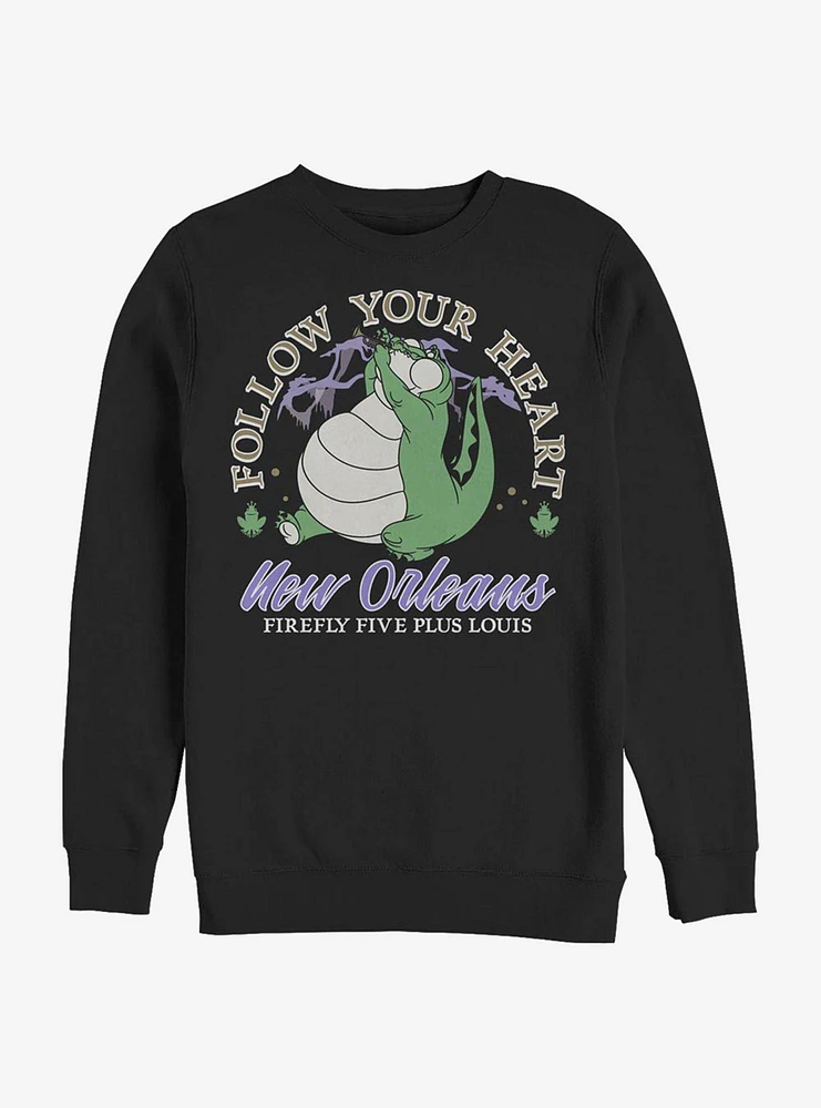 Disney The Princess And Frog Firefly Five Crew Sweatshirt