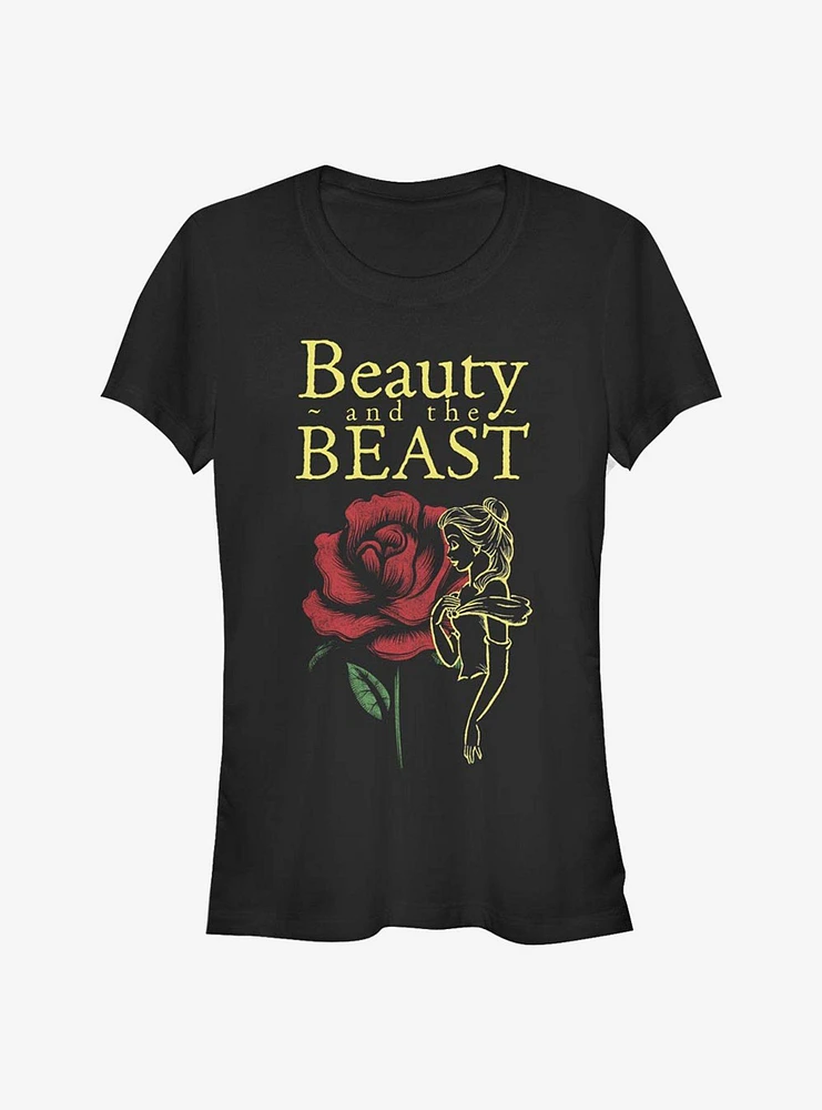 Disney Beauty And The Beast Rose Girls T-Shirt