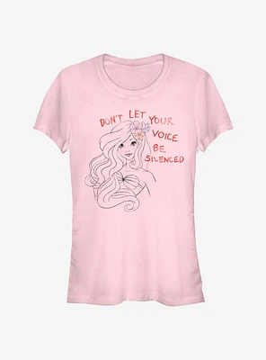 Disney The Little Mermaid Don't Be Silenced Girls T-Shirt