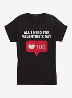 All I Need For Valentine's Womens T-Shirt