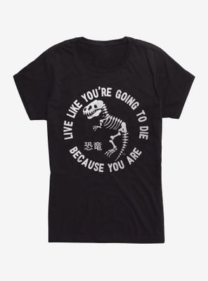 Dino Died Womens T-Shirt