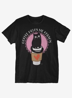 Coffee Helps Me Person T-Shirt