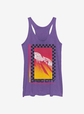 Disney Pixar Cars Race Poster Womens Tank Top