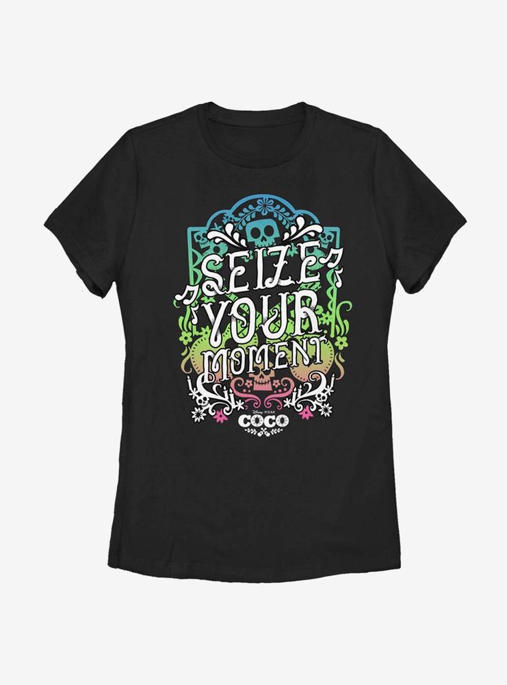 Disney Pixar Coco Seize Your Moment Womens T-Shirt