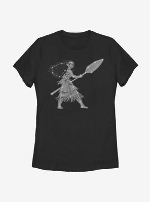 Disney Moana Constellation No Stars Womens T-Shirt