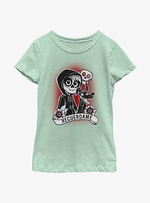 Disney Pixar Coco Recuerdame Tattoo Youth Girls T-Shirt