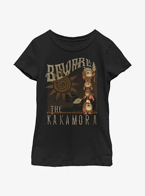 Disney Moana Beware Youth Girls T-Shirt