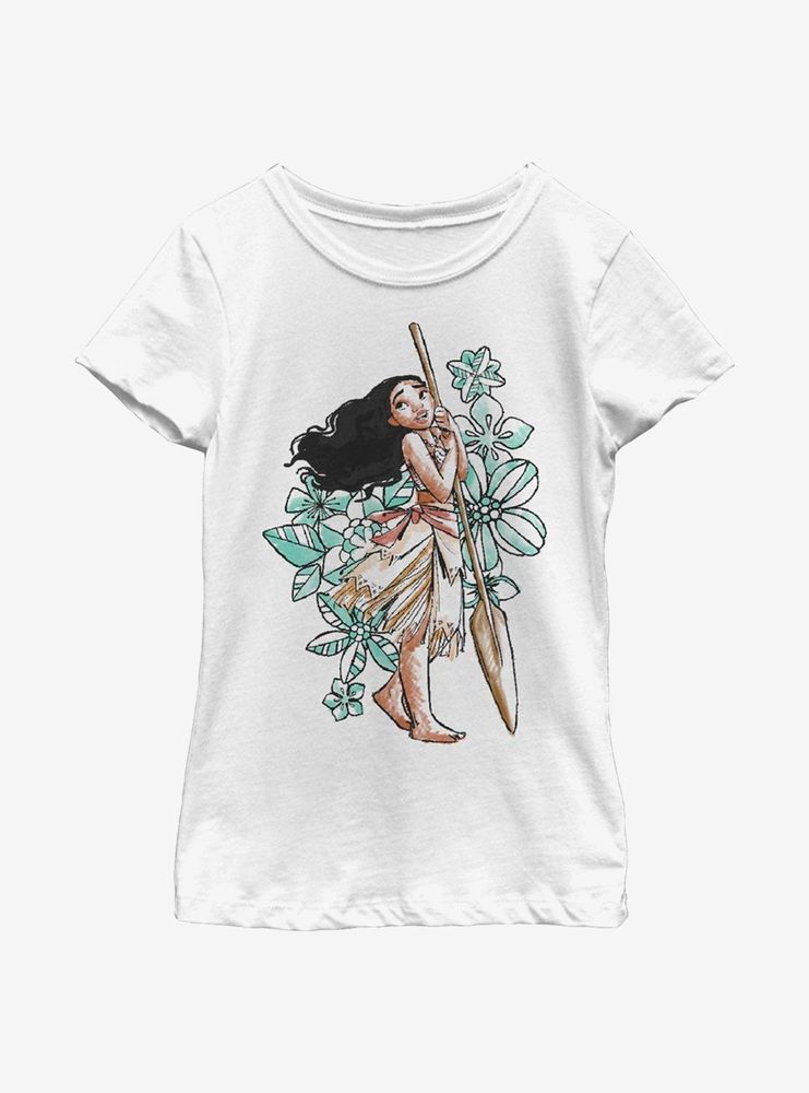 Disney Moana Sketch Youth Girls T-Shirt