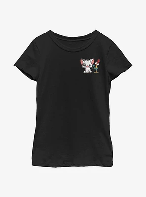 Disney Moana Pals Faux Pocket Youth Girls T-Shirt