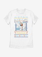 Disney Hercules Sweater Pattern Womens T-Shirt