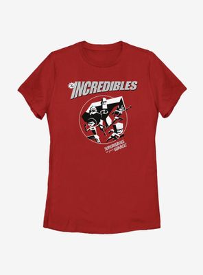 Disney Pixar The Incredibles At Your Service Womens T-Shirt