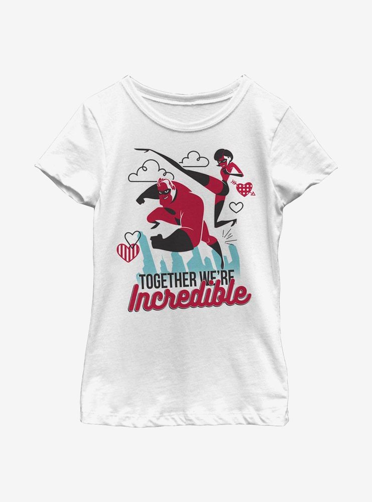 Disney Pixar The Incredibles Together Incredible Youth Girls T-Shirt