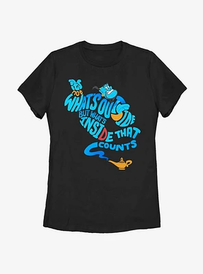 Disney Aladdin Quote Genie Bottle Womens T-Shirt