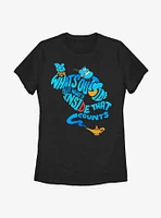 Disney Aladdin Quote Genie Bottle Womens T-Shirt