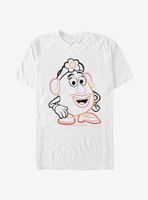 Disney Pixar Toy Story 4 Line Art Mrs. Potato T-Shirt