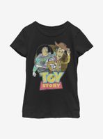 Disney Pixar Toy Story Halftone Youth Girls T-Shirt