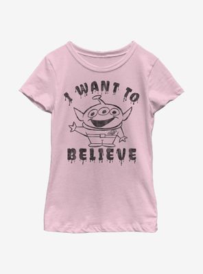 Disney Pixar Toy Story Aliens Believe Youth Girls T-Shirt
