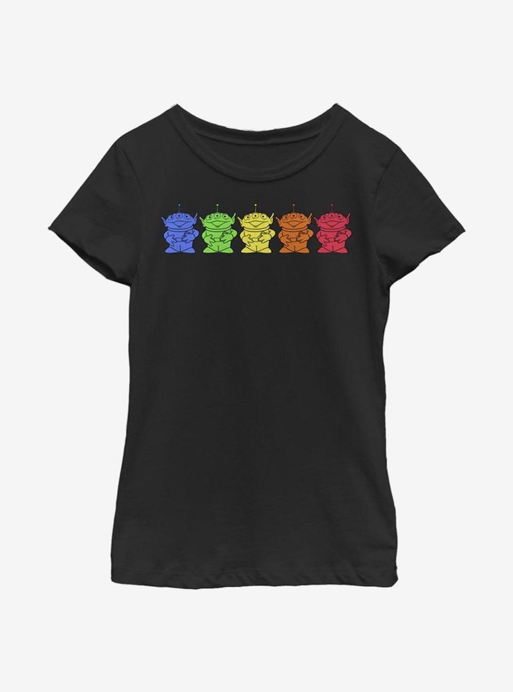 Disney Pixar Toy Story Chromatic Aliens Youth Girls T-Shirt